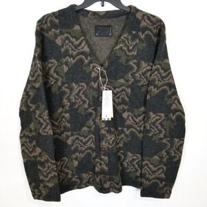 Smartwool Jiberish Men Hudson Trail Cardigan XL Ski Skate Sweater Grandpa Gorp